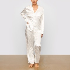 Skims Jacquard Long Robe worn by Kim Kardashian as seen in The