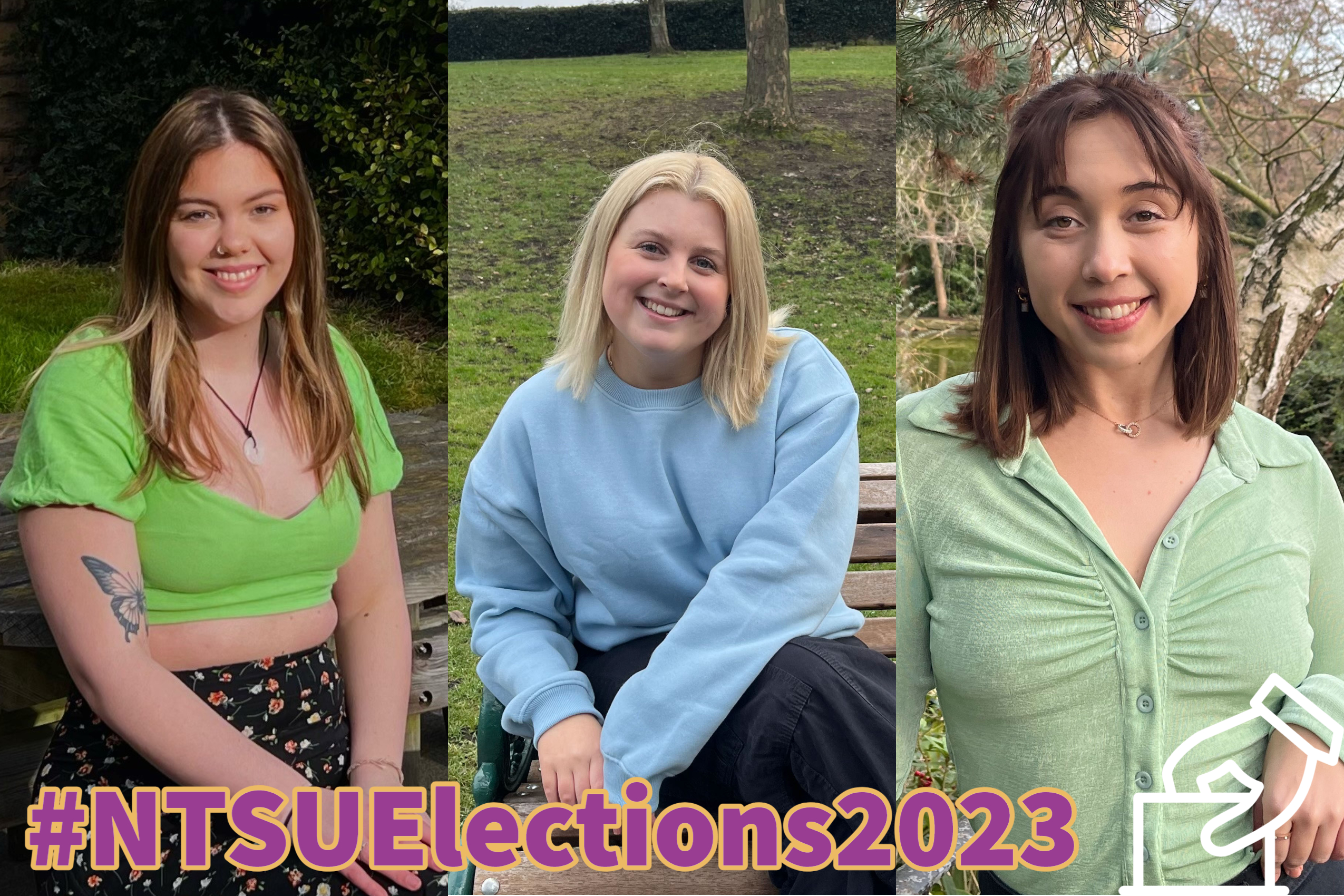 Meet your VP Community and Welfare candidates for #NTSUElections2023